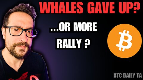 Whales Gave Up? Or More Rally? - Bitcoin Today