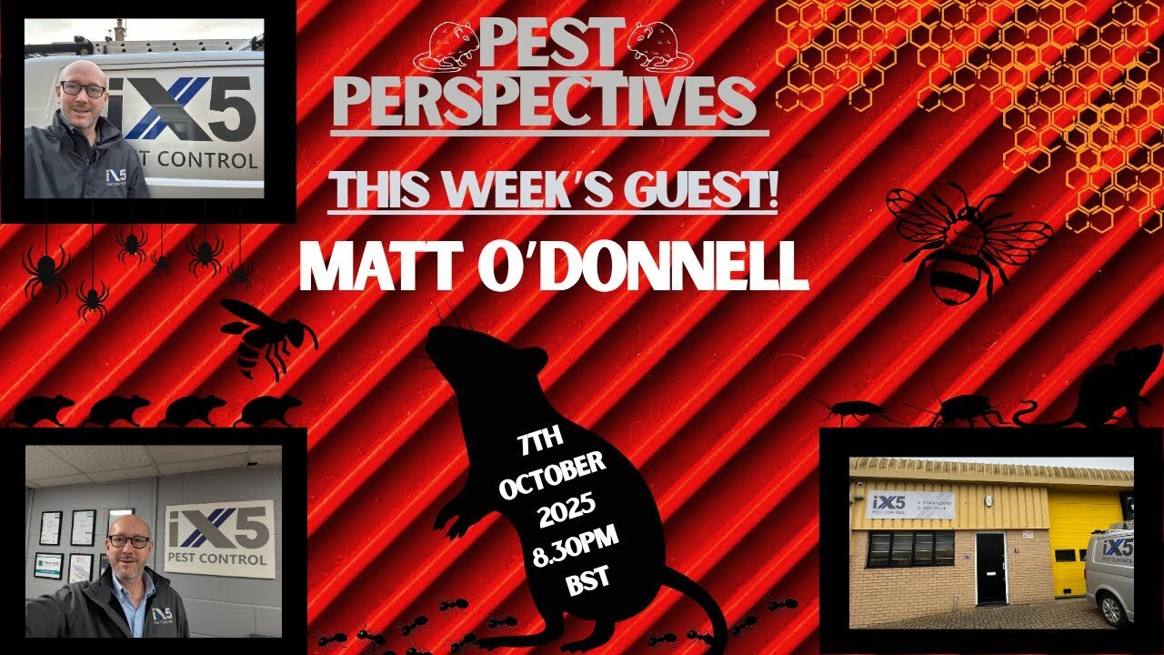 Pest perspectives EP 37 From Public Health to Pest Mastery: Matt O'Donnell on Bee Removal,IX5 Pest