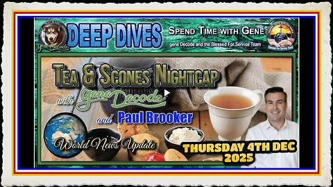 TEA SCONES WITH GENE DECODE PAUL BROOKER -4TH DECEMBER