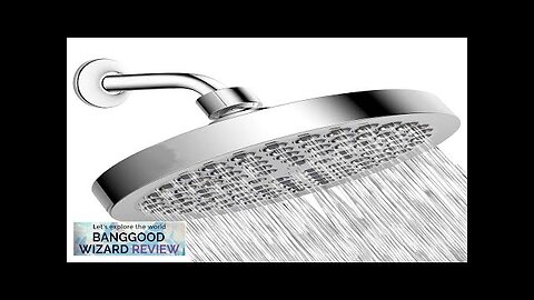 6" High Pressure Rain Shower Head Pressure-boosting Fully-plated Lotus-shaped with Bend Pipe Review