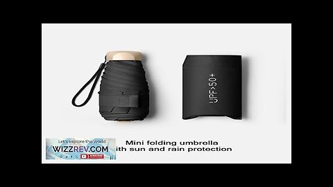 Mini Sunumbrella pocket Umbrella Vinyl folding UV protection sunshade pocket umbrella Review