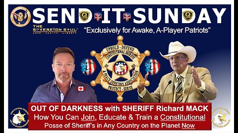 OUT OF DARKNESS⚡️Sheriff Mack Battles [DS], Is Raising Up a GLOBAL Posse of Constitutional Sheriff’s