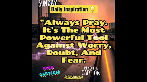 🗣Prayer Is The Most Powerful Tool We Have, Use It‼️🙏 #DailyInspiration #MorningQuote #SoberCoach