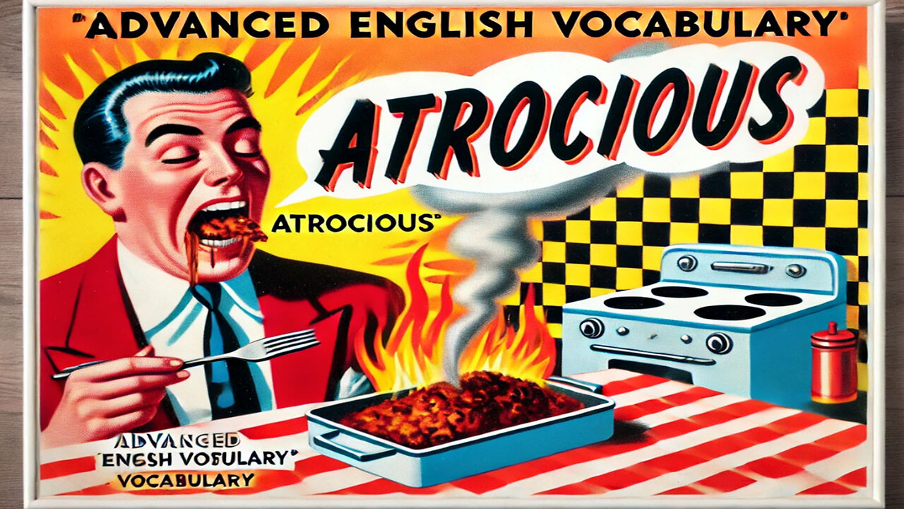 Vocabulary and Pronunciation "ATROCIOUS" Advanced English