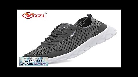 YRZL Breathable Men Running Shoes High Quality Soft Fashion Casual Sneaker Review