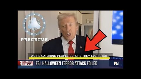PUMPKIN DAY PSYOP! TRUMP PRAISES PRECRIME ARRESTS SAYING WE RE CATCHING PEOPLE BEFORE THEY START!
