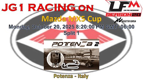 JG1 RACING on LFM - Mazda MX5 Cup - Potenza - Italy - Split 1