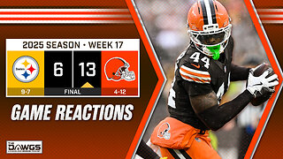 Steelers x Browns: Game Reactions - Steelers Suck! Browns Halt Steelers Playoff Hopes