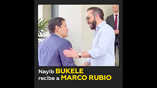 Marco Rubio y Nayib Bukele discuten pacto migratorio en El Salvador