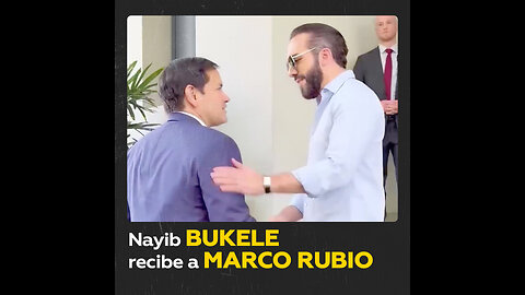 Marco Rubio y Nayib Bukele discuten pacto migratorio en El Salvador