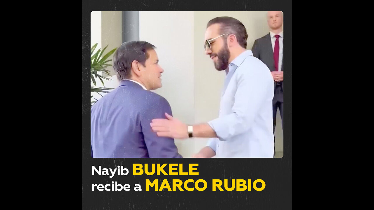 Marco Rubio y Nayib Bukele discuten pacto migratorio en El Salvador