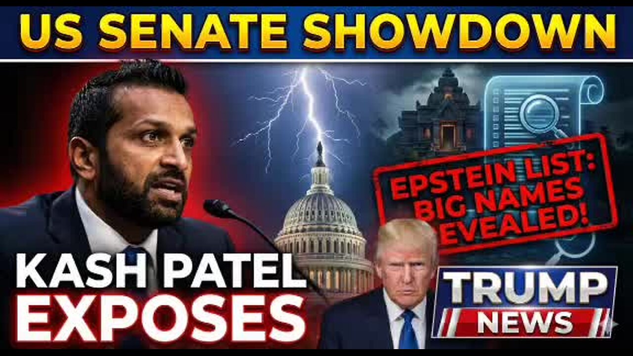 🟢 LIVE NOW: "Kash Patel DROPS BOMBSHELL Names From Epstein Case LIVE in U.S. Senate | Washington in PANIC!"