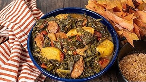 Southern Collard Greens and Potato Stew