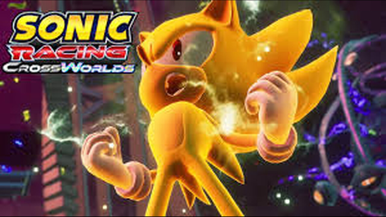 [Sonic Racing CrossWorlds] Come Check Out SUPER SONIC Hidden Character, Running Hardest Races Now!