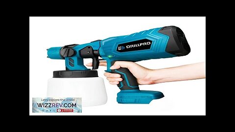 Drillpro 1000ML Cordless Electric Spray Gun Portable Household Paint Sprayer Auto Furniture Review