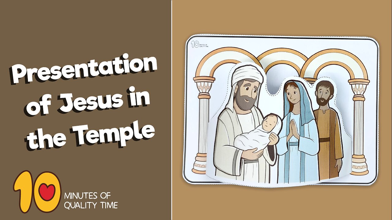 Mary and Joseph Bring Christ to Be Presented at the Temple Craft