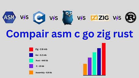 Compair asm c go zig rust
