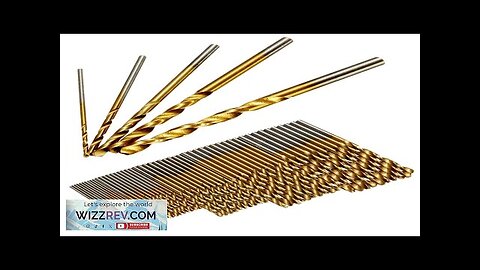 Drillpro 50PCS 1/1.5/2/2.5/3mm HSS Titanium Coated Twist Drill Bits High Speed Steel Review