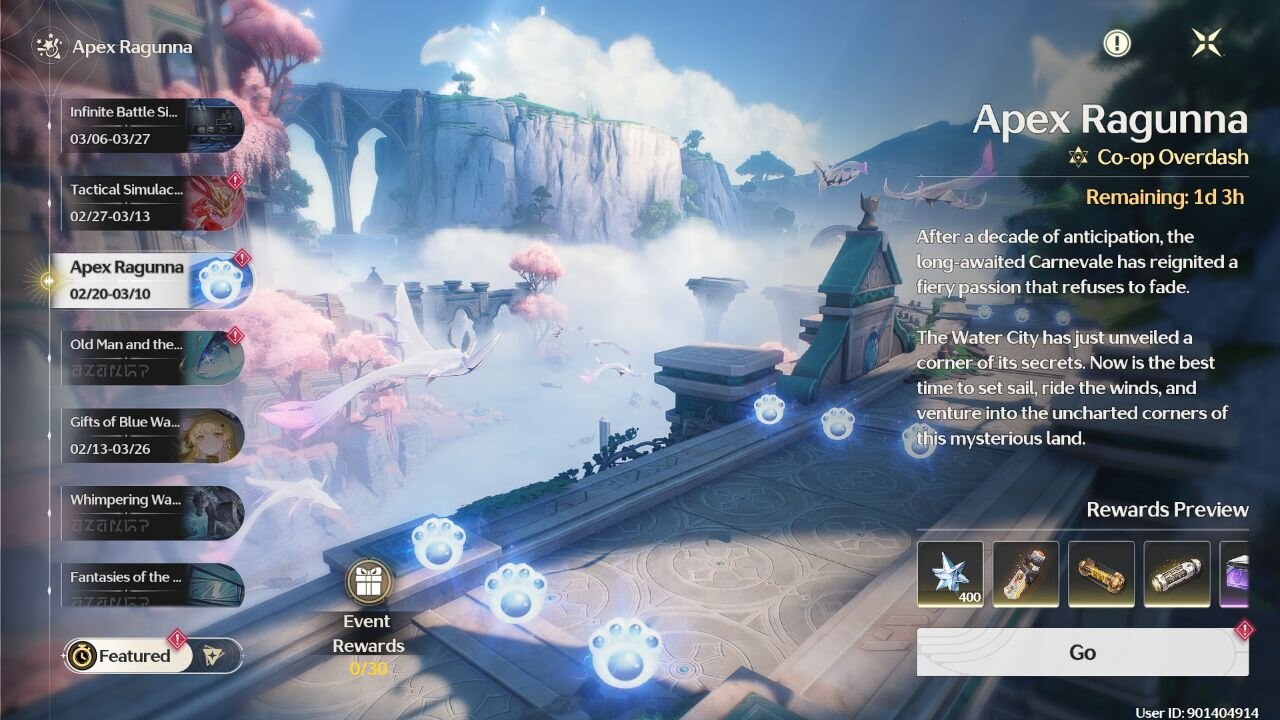 Apex Ragunna Co-op Overdash - Wuthering Waves (WuWa) - Version 2.1