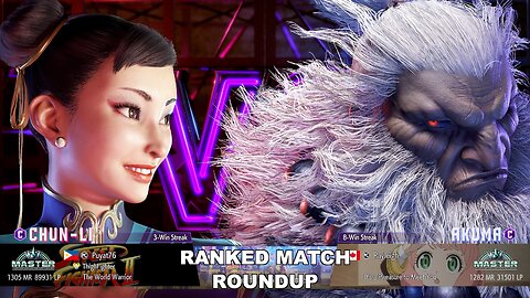 Kuya Kalbo SF6 Ranked Match Roundup. Chun Li Master Rank [Hori Fight Stick]
