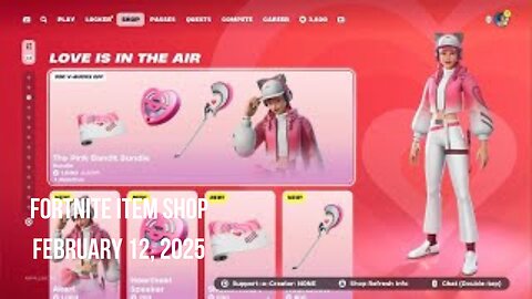 Fortnite Item Shop|February 12, 2025(*New* The Pink Bandit Bundle)