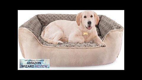 JOEJOY Rectangle Dog Bed for Large Medium Small Dogs Machine Washable Sleeping Review