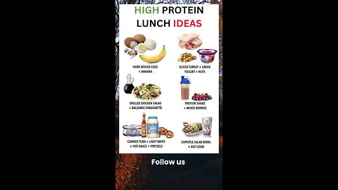 High protein lunch ideas