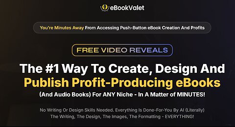 eBook Valet Overview: The #1 platform for creating, designing, and publishing high-converting eBooks