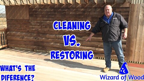 Cleaning vs. Restoration for Exterior Wood (What's the Difference?)