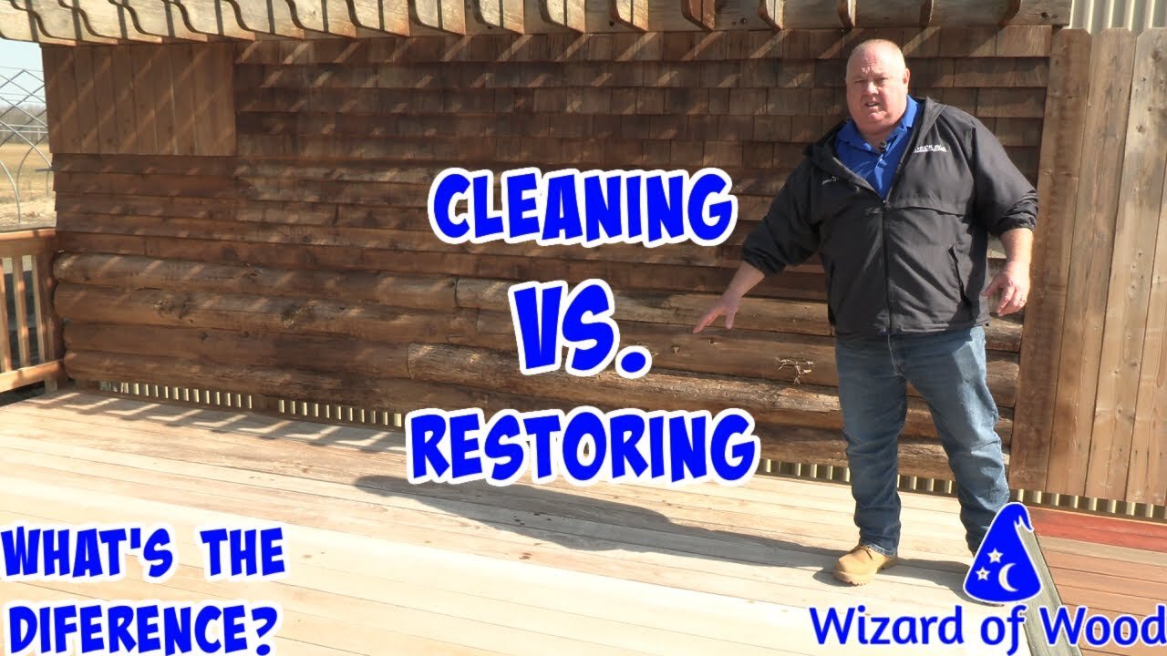 Cleaning vs. Restoration for Exterior Wood (What's the Difference?)