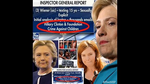 Hillary Clinton And Foundation Crime Against Children