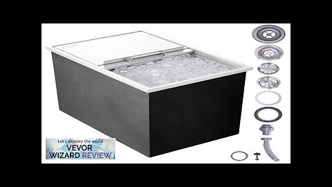 VEVOR Drop in Ice Chest 27"L x 18"W x 21"H Stainless Steel Review