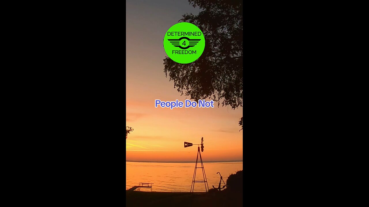 People Do Not...