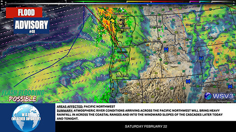 🌧️ Flash Flood Alert: Heavy Rain Hits Pacific NW Today! #shorts #weather #floodrisk