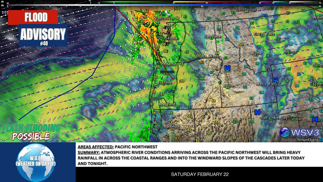 🌧️ Flash Flood Alert: Heavy Rain Hits Pacific NW Today! #shorts #weather #floodrisk