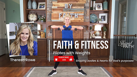 Full Body Pilates Stretching Exercises for Strength Workout | Shaped by Faith Christian Fitness