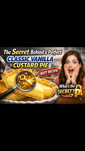The Secret Behind a Perfect Classic Vanilla Custard Pie