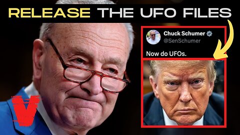 Senator Chuck Schumer Calls on Trump to Release UFO FILES (Like he did with JFK Files)