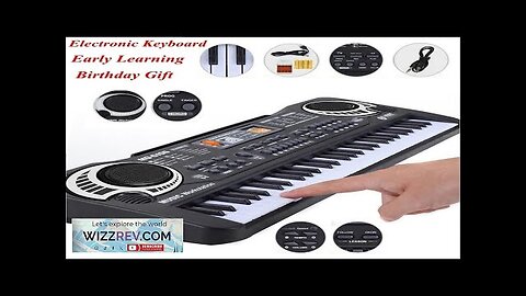 61Keys Electric Piano Digital Music Electronic Keyboard Kid Multifunctional Piano Student Review