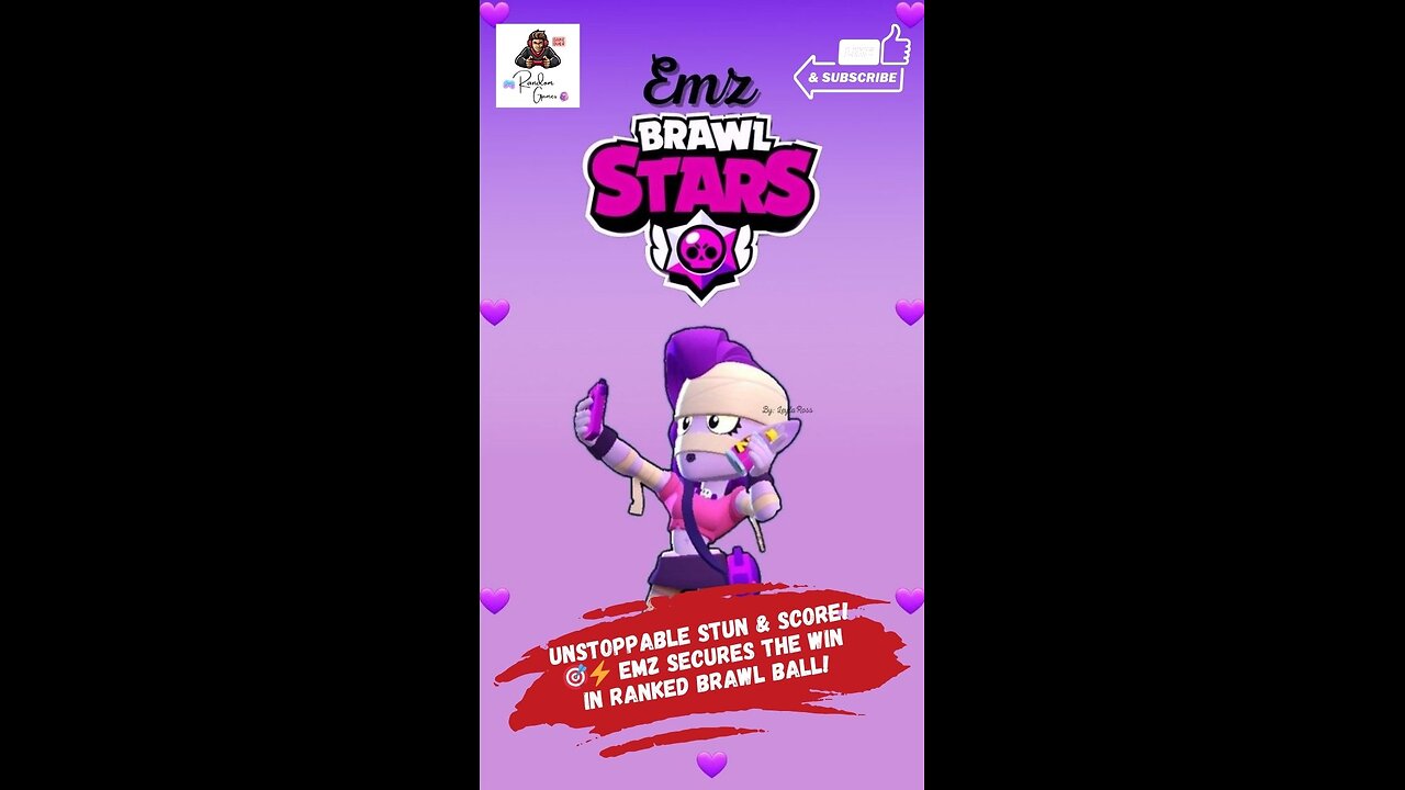 Unstoppable Stun & Score! 🎯⚡ EMZ Secures the Win in Ranked Brawl Ball! #share #shorts #short #like