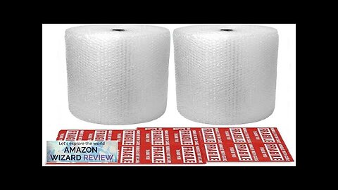 2-Pack Bubble Cushioning Nylon Wrap Rolls 3/16" x 12" x 72' ft Review