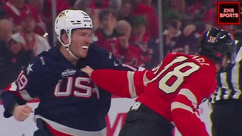 USA vs. Canada 2025: 3 Fights 9 Seconds during 4 Nations Face-Off