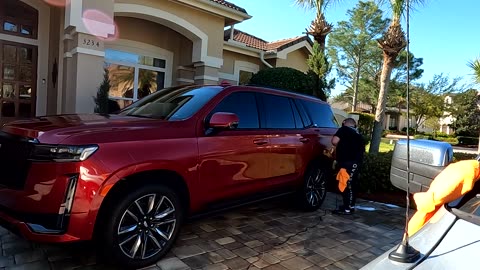 Detailing a boat and car in Destin FL