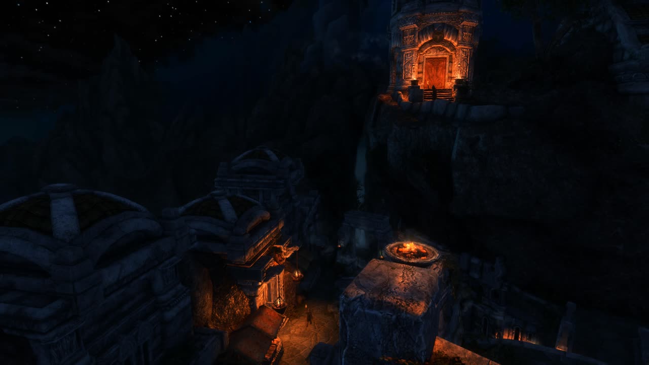 Skyrim - Markarth at Night - Modded 02