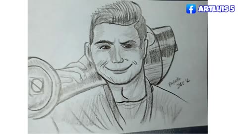 How To Draw Cristiano Ronaldo step by step