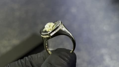 Real 10K Gold Medusa Head Greek Designed Ring