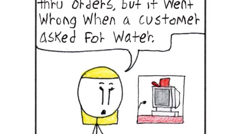 Sticky Shorts: Watered Down Service (Stick-y Humor Comic Video)