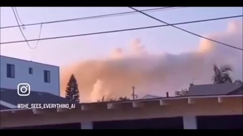 Mysterious explosions in the clouds over South Central L.A. #LA #Fires #LAFIRES #CALIFORNIA #DEW