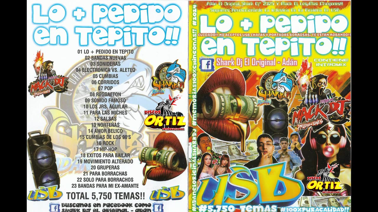 USB LO + PEDIDO EN TEPITO!! SHARK Y MACK---Discos Ortiz 2025