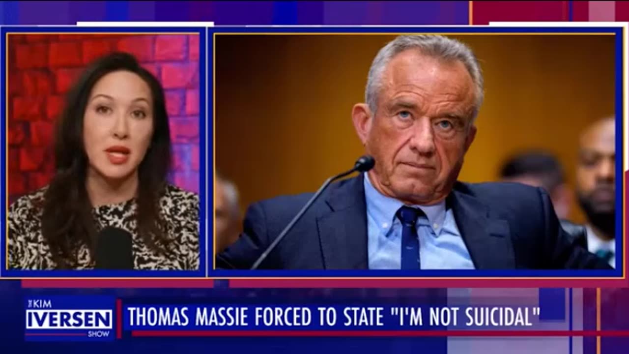 Thomas Massie Forced To Say "I Am Not Suicidal" and Massie & Khanna Should Run For Presidency On A Joint Ticket